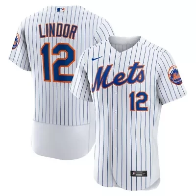 MLB Nike Francisco Lindor New York Mets Home Authentic Player Jersey