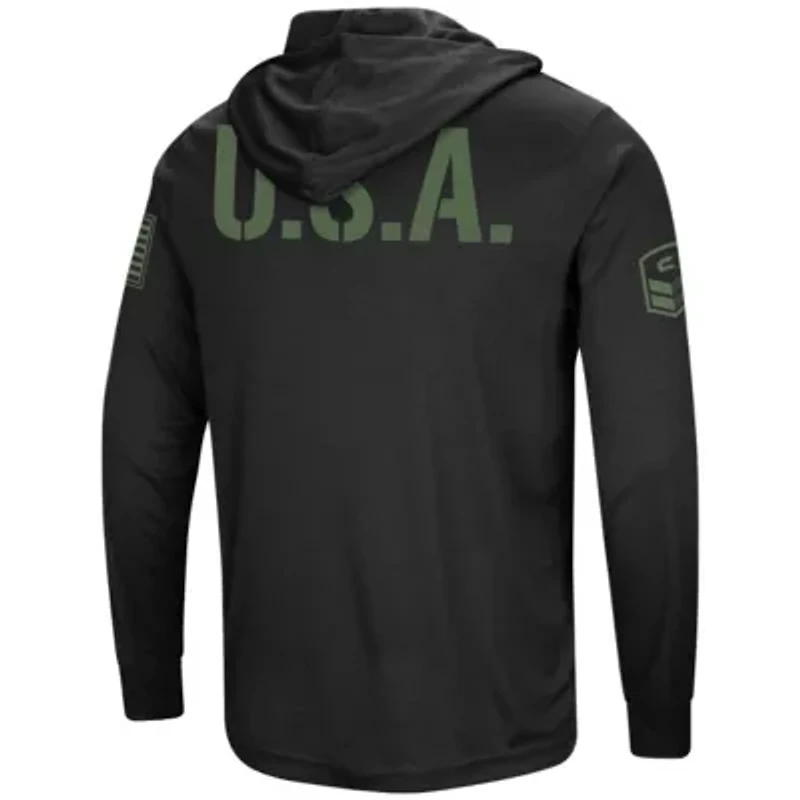 NCAA Washington Huskies OHT Military Appreciation Hoodie Long Sleeve T-Shirt
