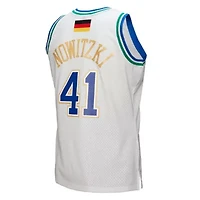 NBA Dirk Nowitzki Dallas Mavericks 1998/2019 Hardwood Classics German Flag Swingman Jersey