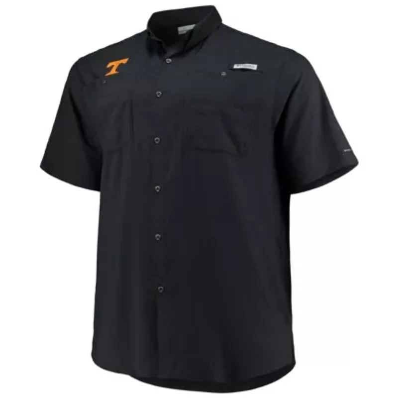 NCAA Tennessee Volunteers Big & Tall Tamiami Omni-Shade Button-Down Shirt