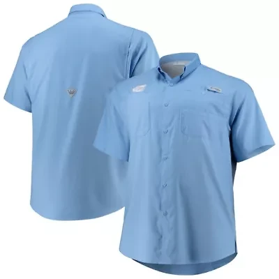 NCAA Carolina North Tar Heels Big & Tall Tamiami Omni-Shade Button-Down Shirt