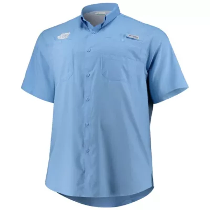 NCAA Carolina North Tar Heels Big & Tall Tamiami Omni-Shade Button-Down Shirt