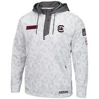 NCAA Arctic South Carolina Gamecocks OHT Military Appreciation Quarter-Zip Hoodie