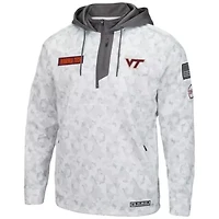 NCAA Arctic Virginia Tech Hokies OHT Military Appreciation Quarter-Zip Hoodie