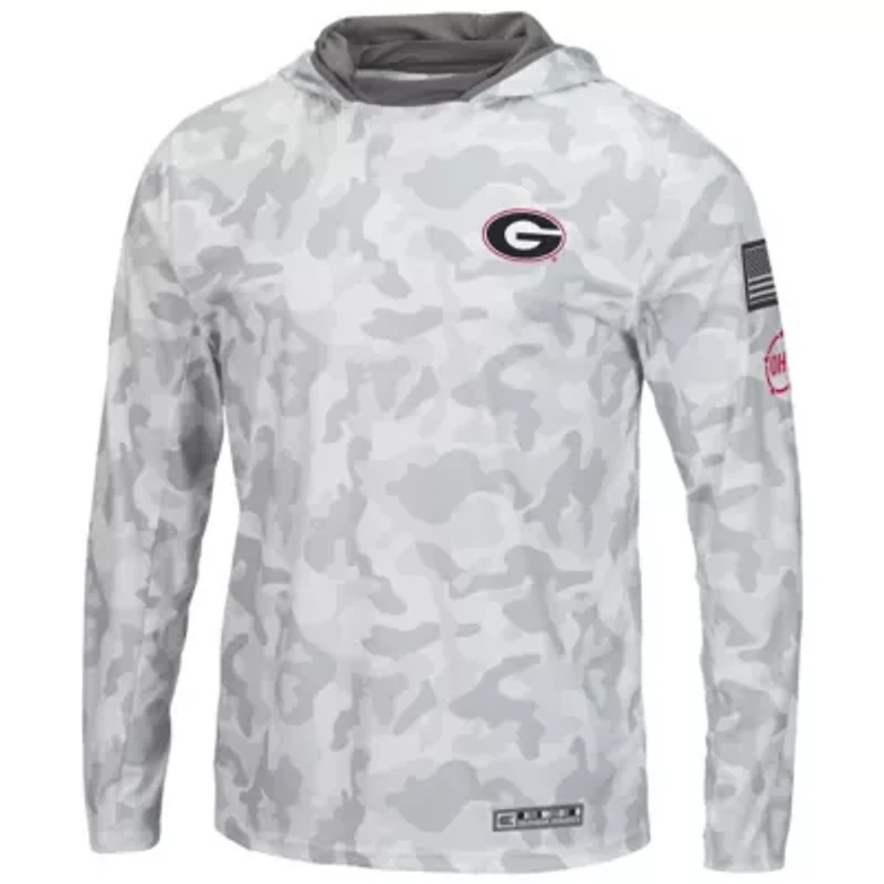 NCAA Arctic Georgia Bulldogs OHT Military Appreciation Long Sleeve Hoodie Top