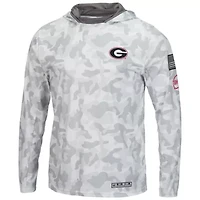 NCAA Arctic Georgia Bulldogs OHT Military Appreciation Long Sleeve Hoodie Top