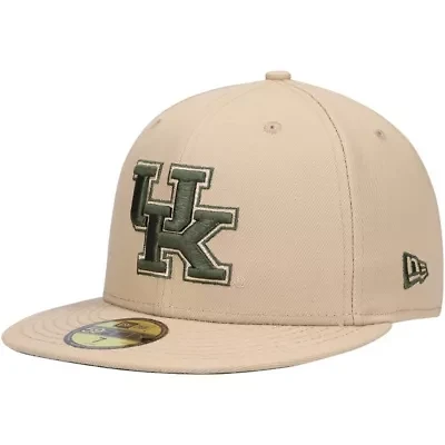 NCAA Kentucky Wildcats Camel & Rifle 59FIFTY Fitted Hat