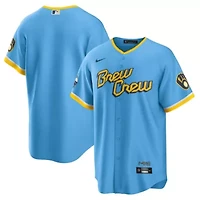 MLB Nike Powder Milwaukee Brewers City Connect Replica Team Jersey