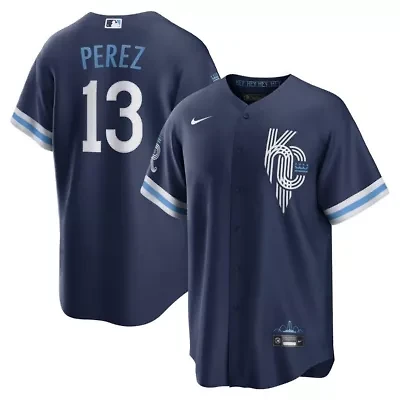 MLB Nike Salvador Perez Kansas City Royals Connect Replica Player Jersey