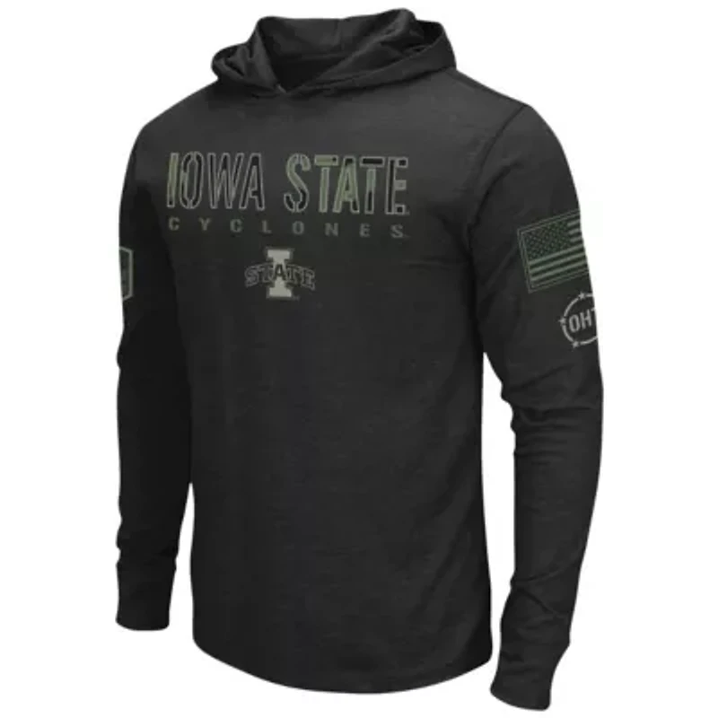 NCAA Iowa State Cyclones OHT Military Appreciation Team Hoodie Long Sleeve T-Shirt