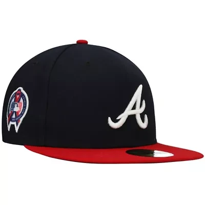 MLB Atlanta Braves 9/11 Memorial Side Patch 59FIFTY Fitted Hat
