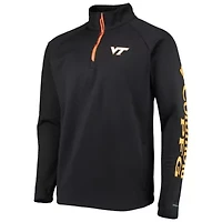 NCAA Virginia Tech Hokies Terminal Tackle Fleece Raglan Omni-Shade Quarter-Zip Jacket