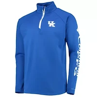 NCAA Kentucky Wildcats Terminal Tackle Fleece Raglan Omni-Shade Quarter-Zip Jacket