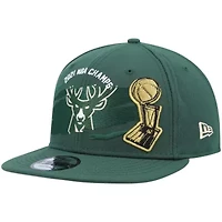 NBA Hunter Milwaukee Bucks 2021 NBA Finals s Tear On The Court 9FIFTY Snapback Hat