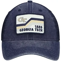 Georgia Tech Yellow Jackets NCAA Georgia Tech Jackets Sun & Bars Dashboard Trucker Snapback Hat