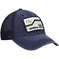 Georgia Tech Yellow Jackets NCAA Georgia Tech Jackets Sun & Bars Dashboard Trucker Snapback Hat