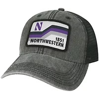 NCAA Northwestern Wildcats Sun & Bars Dashboard Trucker Snapback Hat