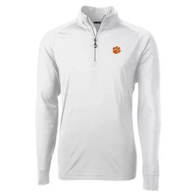 NCAA Clemson Tigers Adapt Eco Knit Quarter-Zip Pullover Jacket