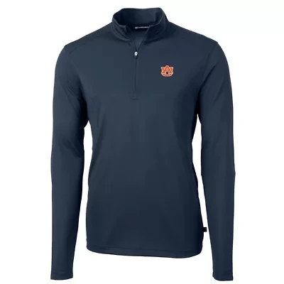 NCAA Auburn Tigers Virtue Eco Pique Recycled Quarter-Zip Jacket