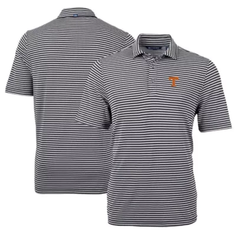 NCAA Tennessee Volunteers Virtue Eco Pique Stripe Recycled Polo