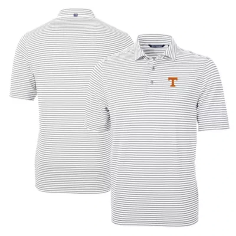 NCAA Tennessee Volunteers Virtue Eco Pique Stripe Recycled Polo