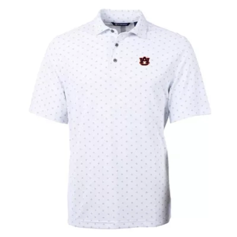 NCAA Auburn Tigers Virtue Eco Pique Tile Print Polo