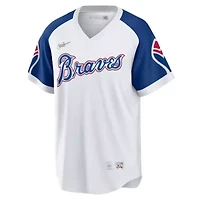 MLB Nike Hank Aaron Atlanta Braves Home Cooperstown Collection Player Jersey