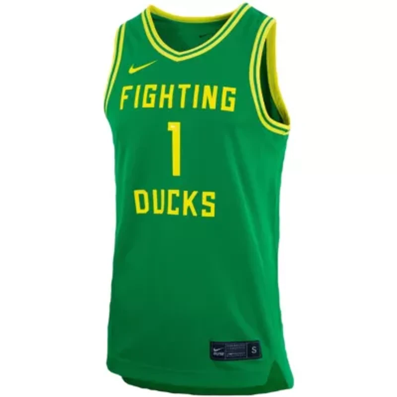 NCAA Unisex Nike #1 Oregon Ducks Basketball Replica Jersey