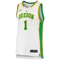 NCAA Unisex Nike #1 Oregon Ducks Basketball Throwback Replica Jersey