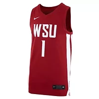 NCAA Nike #1 Washington State Cougars Logo Replica Basketball Jersey