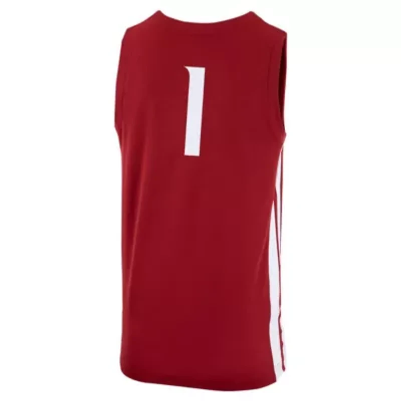 NCAA Nike #1 Washington State Cougars Logo Replica Basketball Jersey