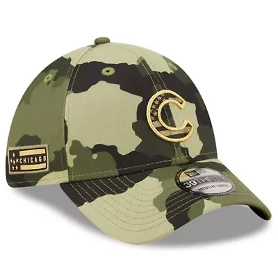 MLB Chicago Cubs 2022 Armed Forces Day 39THIRTY Flex Hat