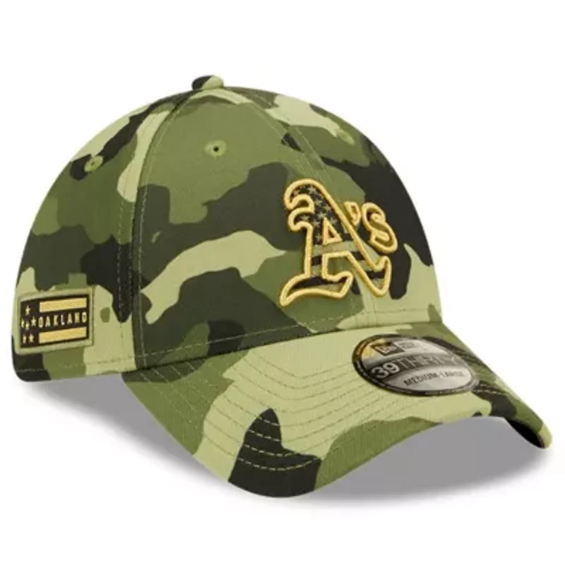 Cooperstown Teams Oakland Athletics 2022 Armed Forces Day 39THIRTY Flex Hat