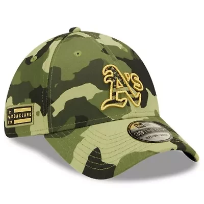 Cooperstown Teams Oakland Athletics 2022 Armed Forces Day 39THIRTY Flex Hat