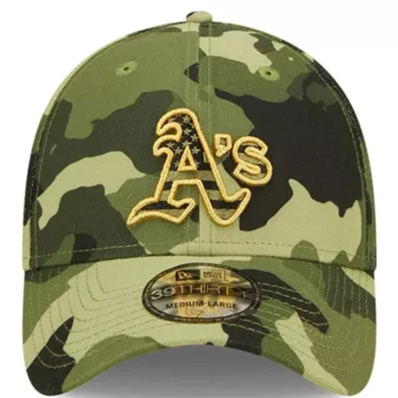 Cooperstown Teams Oakland Athletics 2022 Armed Forces Day 39THIRTY Flex Hat