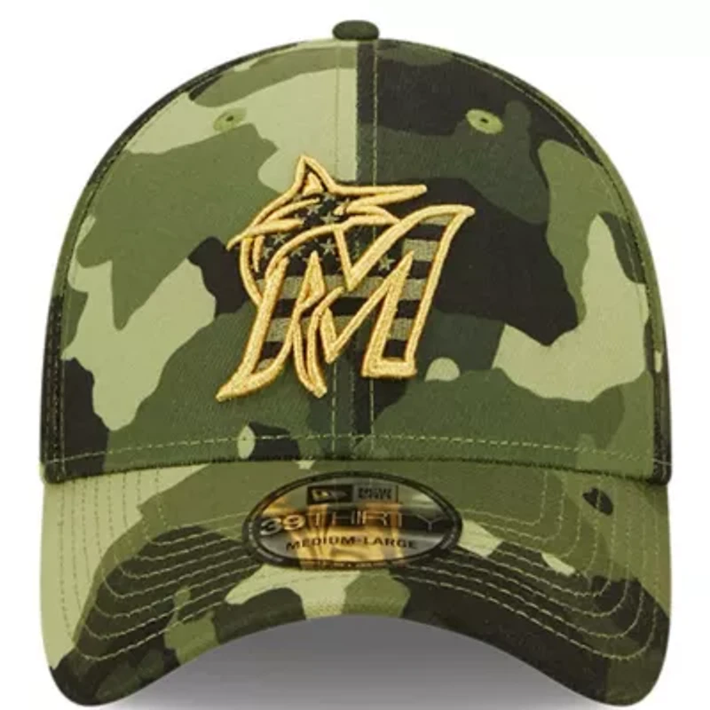 MLB Miami Marlins 2022 Armed Forces Day 39THIRTY Flex Hat