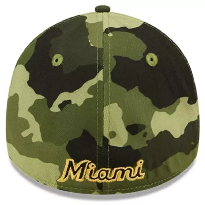 MLB Miami Marlins 2022 Armed Forces Day 39THIRTY Flex Hat