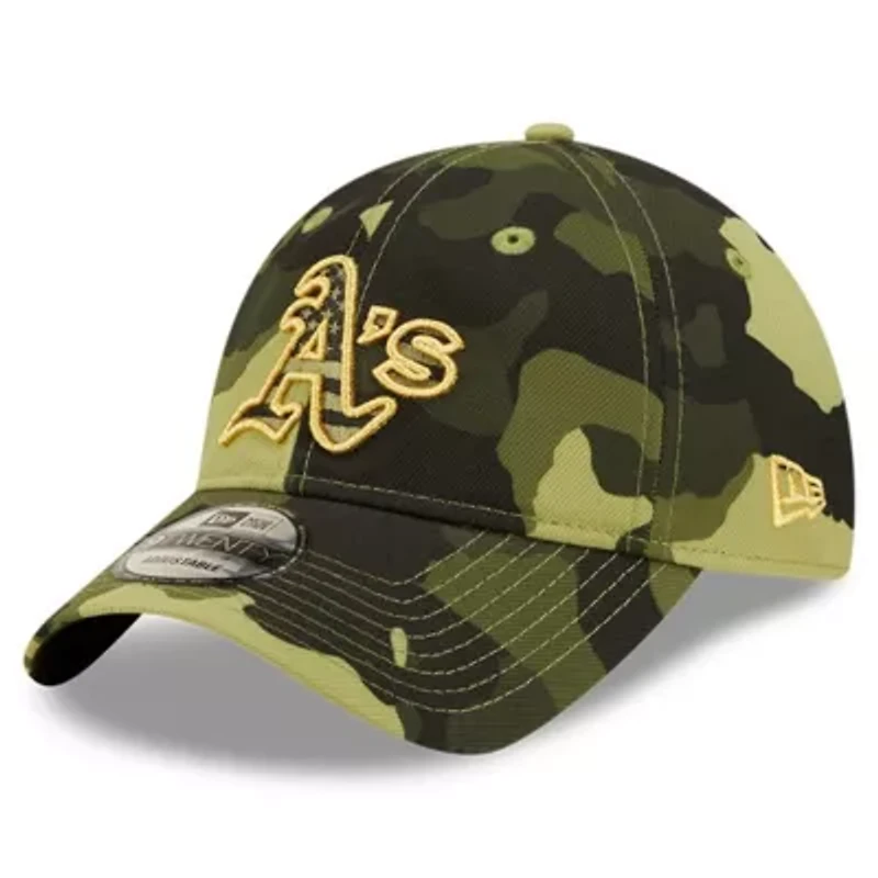 Cooperstown Teams Oakland Athletics 2022 Armed Forces Day 9TWENTY Adjustable Hat