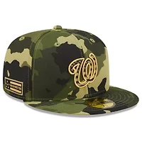 MLB Washington Nationals 2022 Armed Forces Day On-Field 59FIFTY Fitted Hat