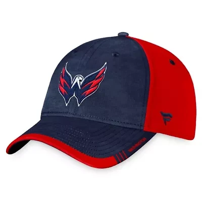 NHL Fanatics Navy/Red Washington Capitals Authentic Pro Rink Flex Hat