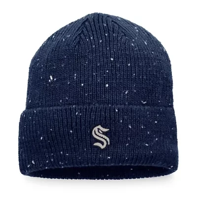 NHL Fanatics Deep Sea Seattle Kraken Authentic Pro Rink Pinnacle Cuffed Knit Hat