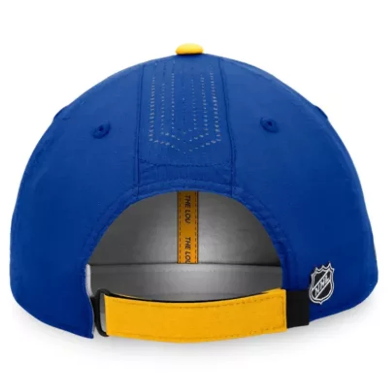 NHL Fanatics St. Louis Blues Authentic Pro Rink Pinnacle Adjustable Hat