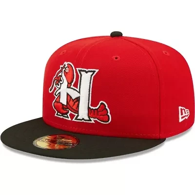 MiLB Hickory Crawdads Authentic Collection Team Home 59FIFTY Fitted Hat