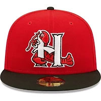 MiLB Hickory Crawdads Authentic Collection Team Home 59FIFTY Fitted Hat