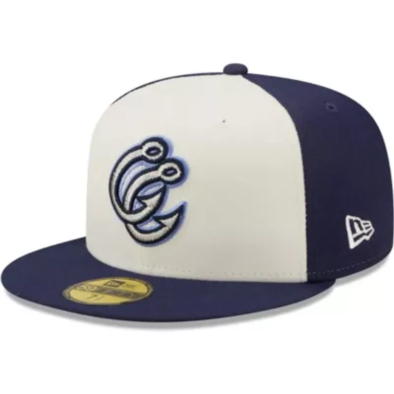 MiLB White/Navy Corpus Christi Hooks Authentic Collection 59FIFTY Fitted Hat