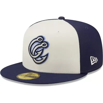 MiLB White/Navy Corpus Christi Hooks Authentic Collection 59FIFTY Fitted Hat