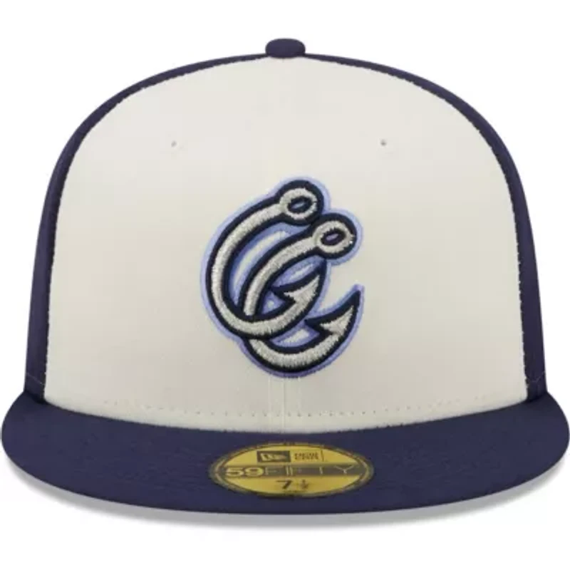 MiLB White/Navy Corpus Christi Hooks Authentic Collection 59FIFTY Fitted Hat