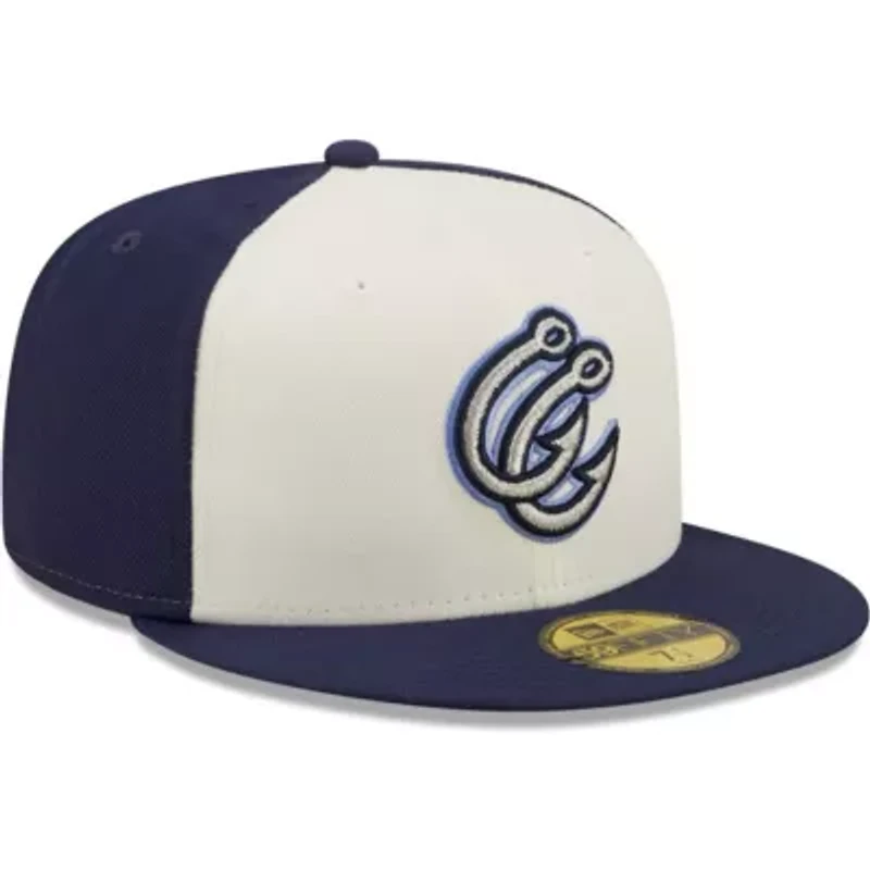 MiLB White/Navy Corpus Christi Hooks Authentic Collection 59FIFTY Fitted Hat