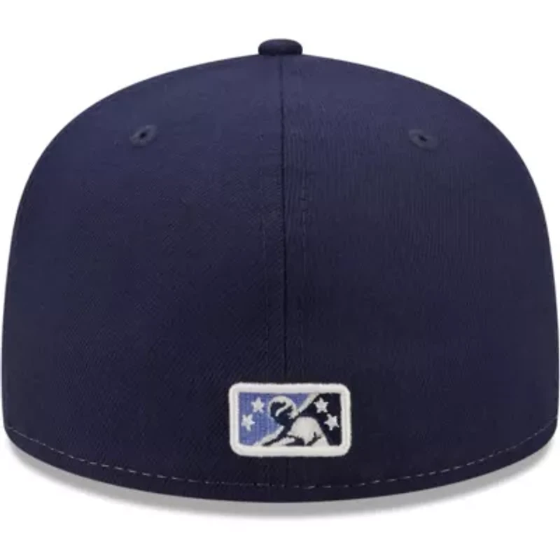 MiLB White/Navy Corpus Christi Hooks Authentic Collection 59FIFTY Fitted Hat