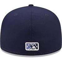 MiLB White/Navy Corpus Christi Hooks Authentic Collection 59FIFTY Fitted Hat